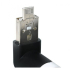 Ventilator Smartphone met OTG USB / Micro-USB Wit / Zwart Compact Draagbaar Lichtgewicht Klein